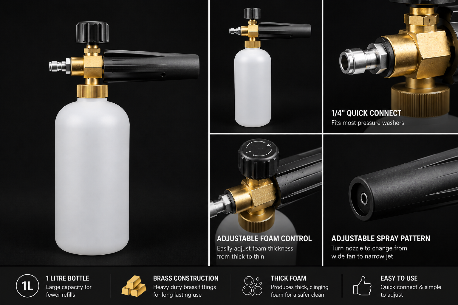 Stone Banks Snow Foam Lance – 1/4" Quick Connect