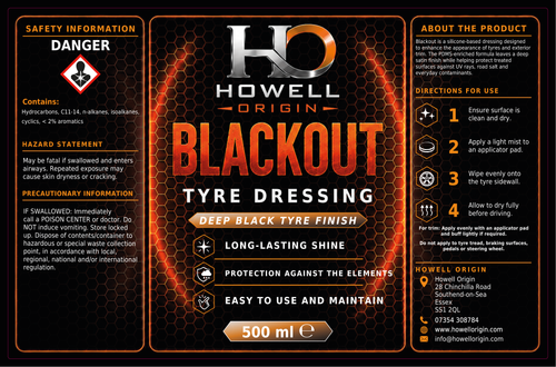 Blackout Tyre & Trim Gel 500 ml