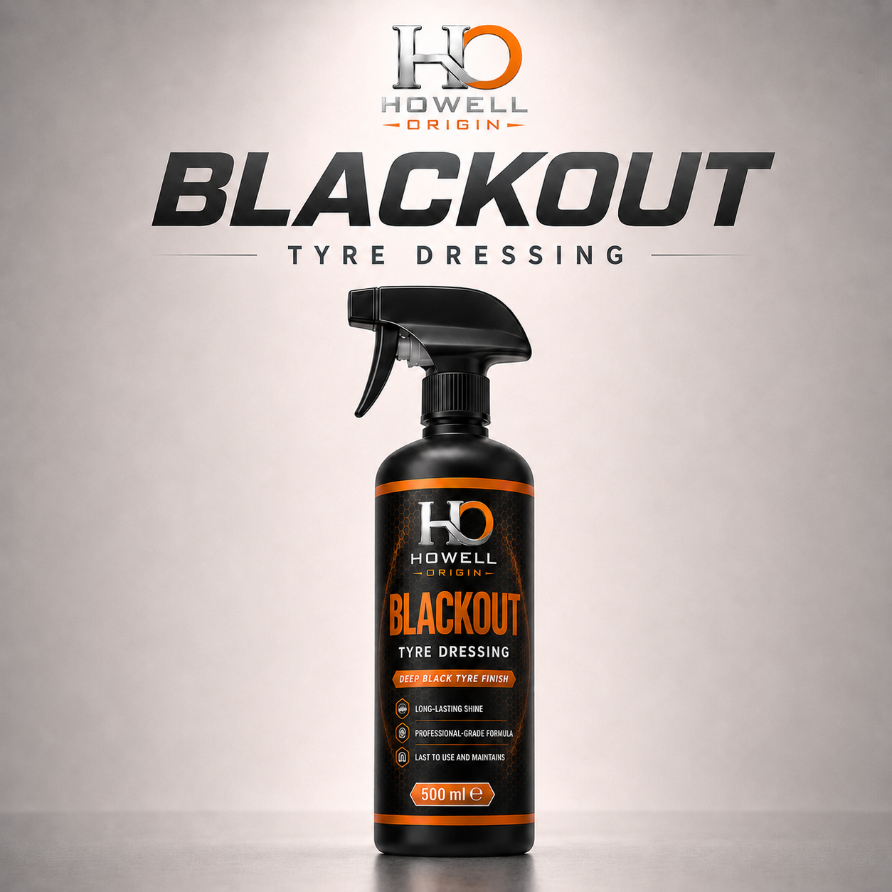 Howell Origin Blackout 500 ml tyre dressing bottle