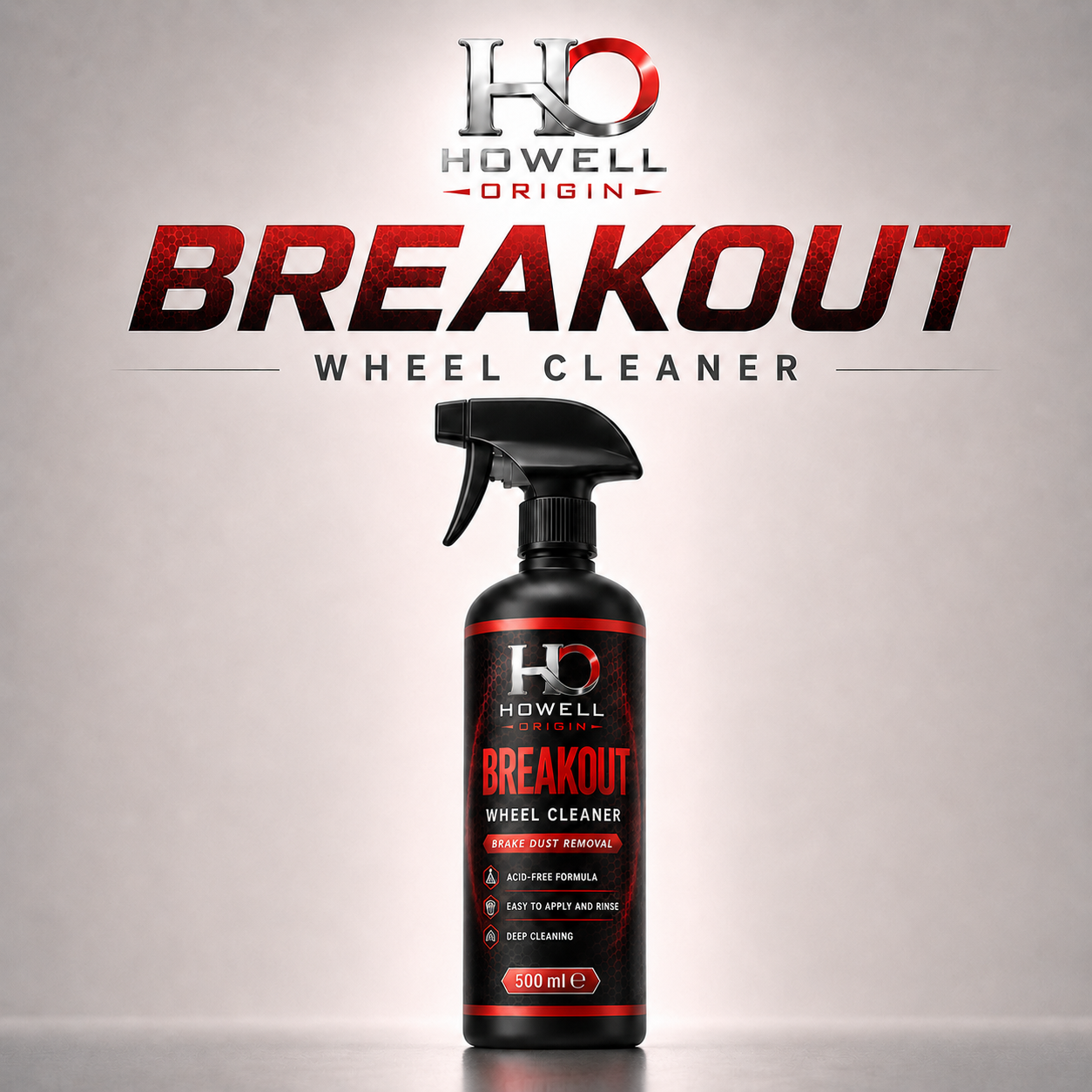 Howell Origin Breakout 500 ml alloy wheel cleaner bottle