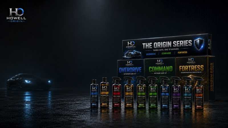Howell Origin The Origin Series full car care kit with Overdrive, Command and Fortress boxes