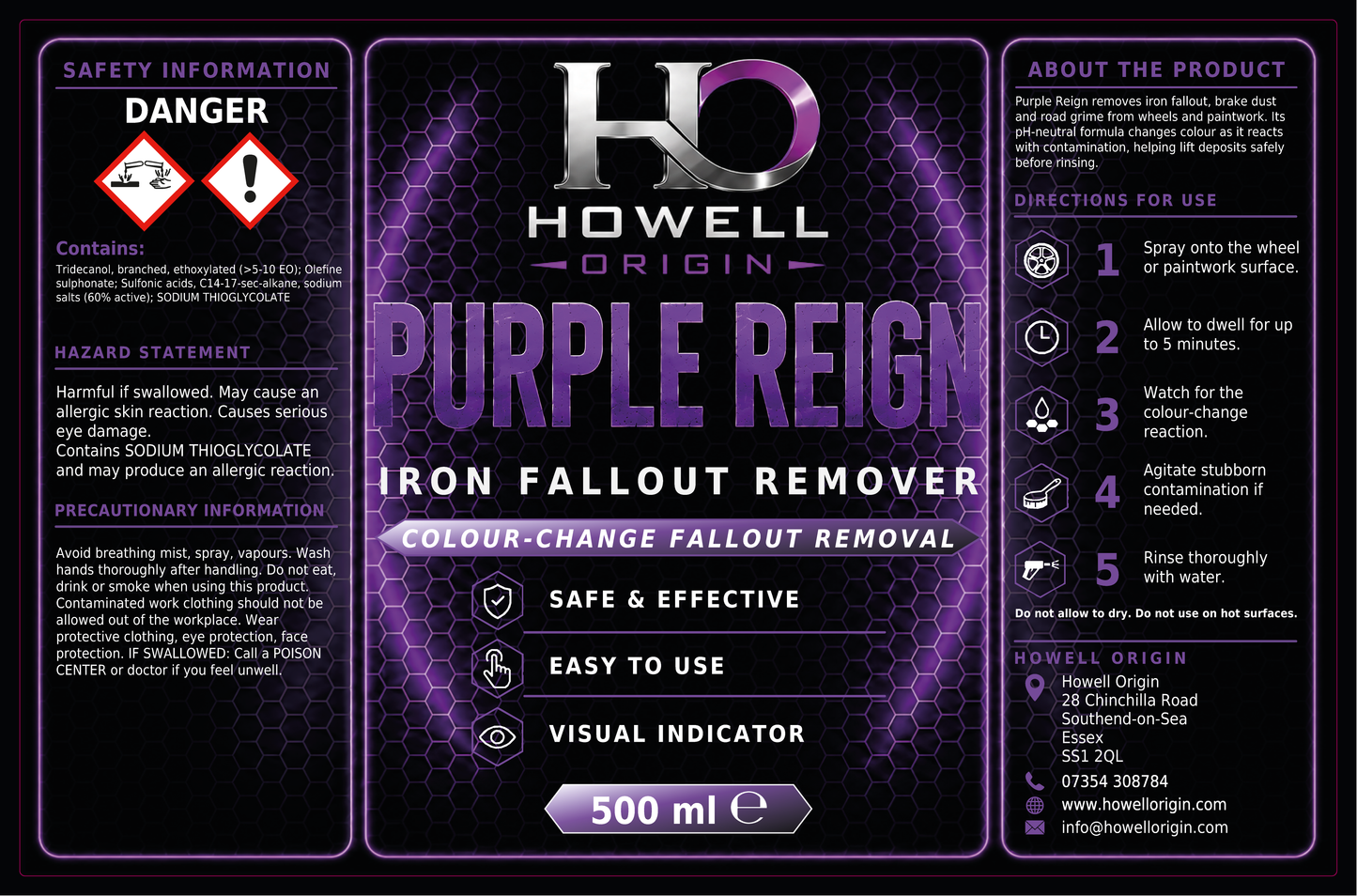 Purple Reign | Iron Fallout Remover | 500 ml