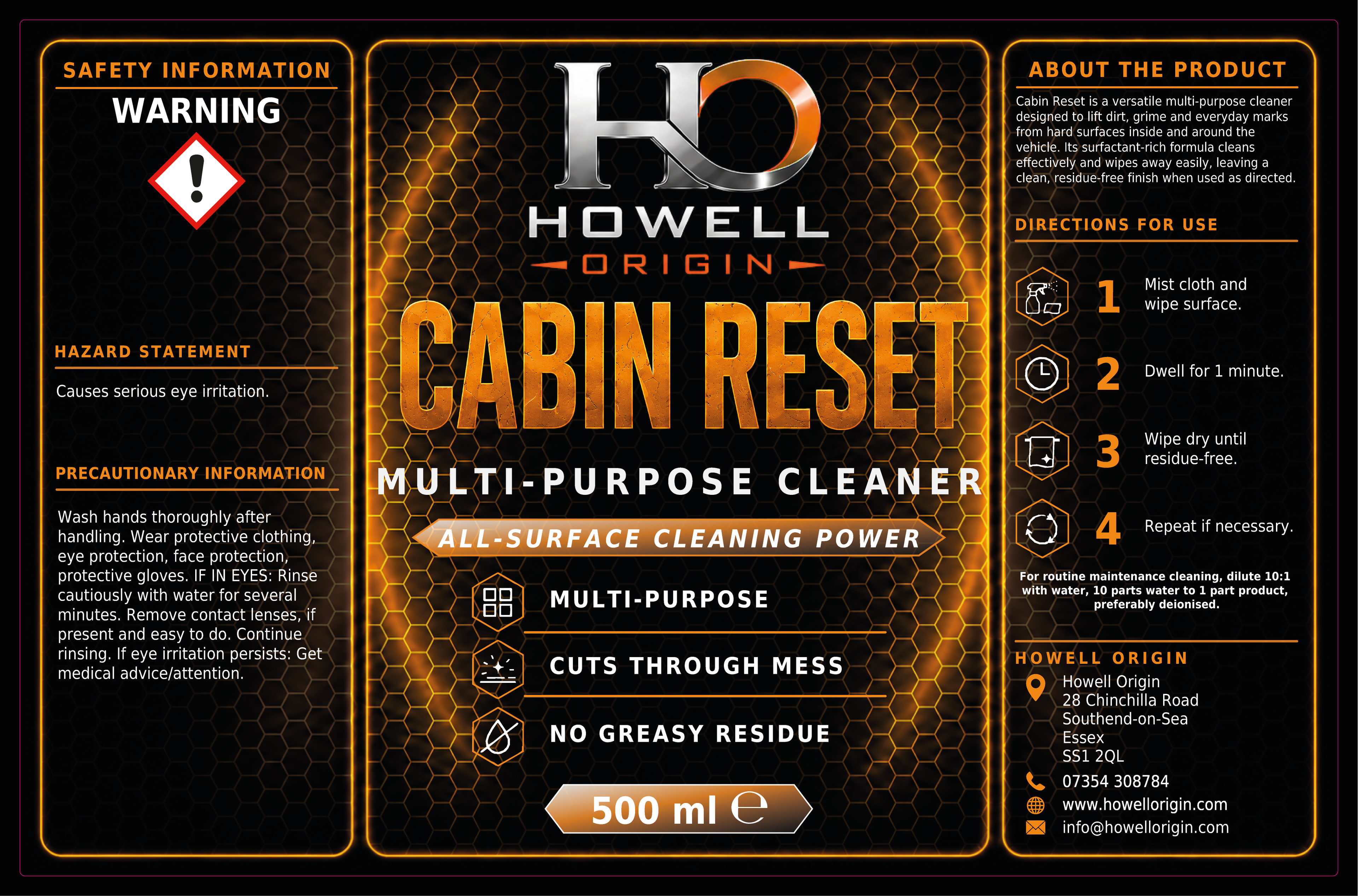 Cabin Reset Interior Cleaner 500 ml